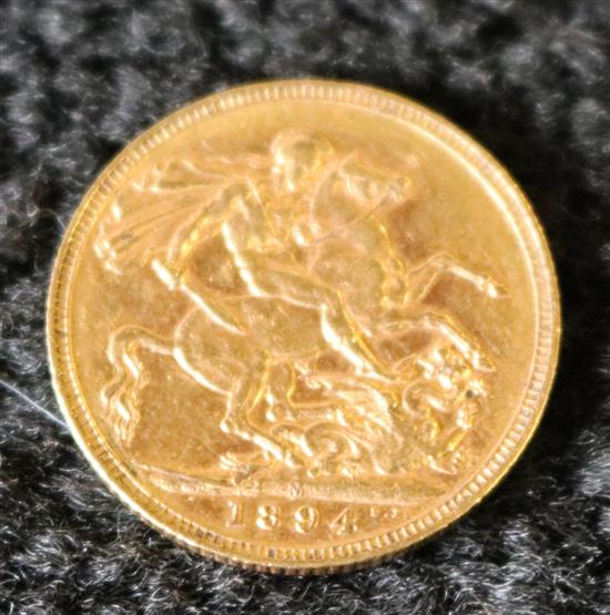 1894 gold sovereign